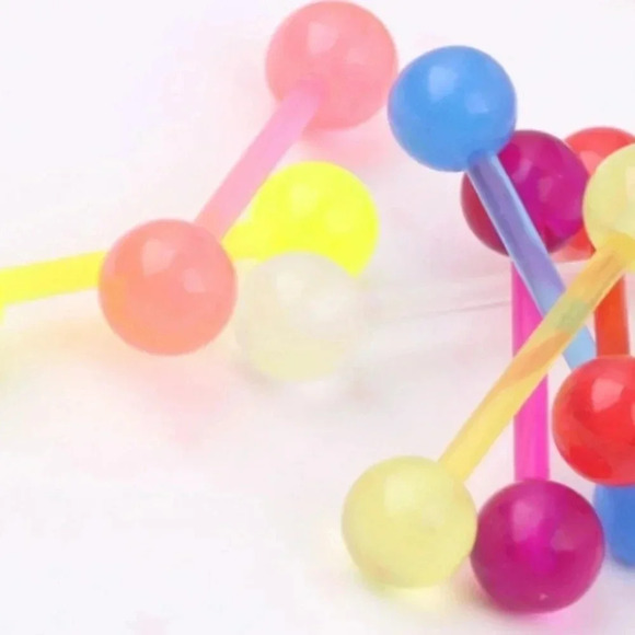 COPY - 14g glow in the dark tongue ring - Picture 3 of 3